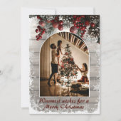 Cartes Pour Fêtes Annuelles Rustic Reflections Christmas Photo (Devant)