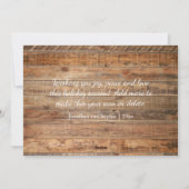 Cartes Pour Fêtes Annuelles Rustic Wood Joyeux Noël Typographie (Dos)