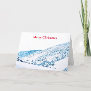 Cartes Pour Fêtes Annuelles Rustique Colorado Mountains Joyeux Noël