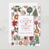 Cartes Pour Fêtes Annuelles Rustique cosy (Devant / Derrière)