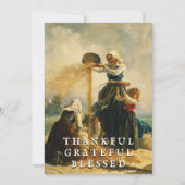 Cartes Pour Fêtes Annuelles Rustique Élégant Gentil Grateful Blessé Harvest (Devant)