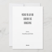 Cartes Pour Fêtes Annuelles Rustique Élégant Gentil Grateful Blessé Harvest (Dos)