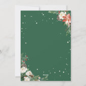 Cartes Pour Fêtes Annuelles Rustique hiver Botanique Floral Script 3 Photo (Dos)