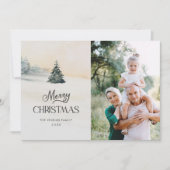 Cartes Pour Fêtes Annuelles Rustique Joyeux Noël Photo (Devant)