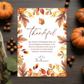 Cartes Pour Fêtes Annuelles Rustique Thanksgiving Automne automne Merci