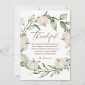 Cartes Pour Fêtes Annuelles Rustique Thanksgiving Automne Citrouille Wreath Ve (Devant)