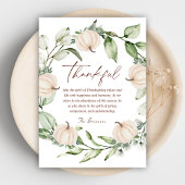 Cartes Pour Fêtes Annuelles Rustique Thanksgiving Automne Citrouille Wreath Ve