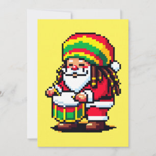 Cartes Pour Fêtes Annuelles Rythmes de reggae avec Père Noël - Beat Christmas