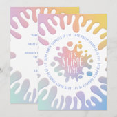 Cartes Pour Fêtes Annuelles Sa fête d'anniversaire à l'arc-en-ciel (Devant / Derrière)