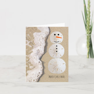 Cartes Pour Fêtes Annuelles Sable Dollar Snowman