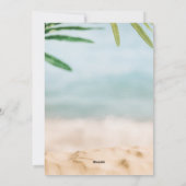 Cartes Pour Fêtes Annuelles Sable et plage de mer Photo Noël (Dos)