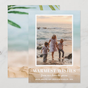 Cartes Pour Fêtes Annuelles Sable et plage de mer Photo Noël