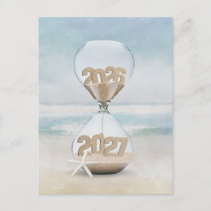 Cartes Pour Fêtes Annuelles Sablier du Nouvel An 2027 Merci