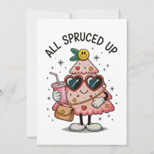 Cartes Pour Fêtes Annuelles Sac banane Noël tout en beauté rose Bougie