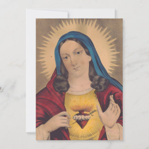 Cartes Pour Fêtes Annuelles Sacré Coeur de Marie