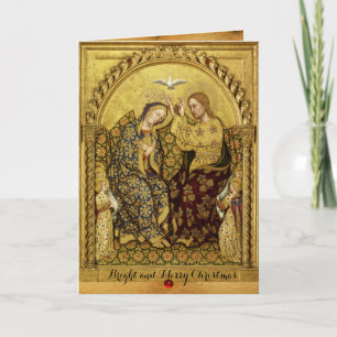 Cartes Pour Fêtes Annuelles SACRE DE LA VIERGE par Gentile Da Fabriano