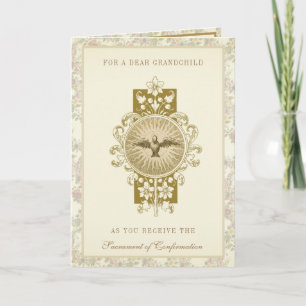 Cartes Pour Fêtes Annuelles Sacrement de la confirmation Grand-Parent