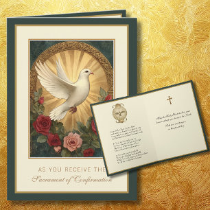 Cartes Pour Fêtes Annuelles Sacrement de la confirmation Prière religieuse