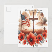 Cartes Pour Fêtes Annuelles Sacrifice dans le ciel doux (Devant / Derrière)