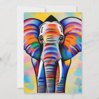 Safari africain coloré éléphant