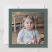 Cartes Pour Fêtes Annuelles Sage Green Modern Merry Tout 2 Carré photo (Dos)