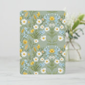 Cartes Pour Fêtes Annuelles Sage Green Wildflower (Debout devant)