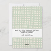 Cartes Pour Fêtes Annuelles Sage vert Joyeux Noël 2 Photo (Dos)