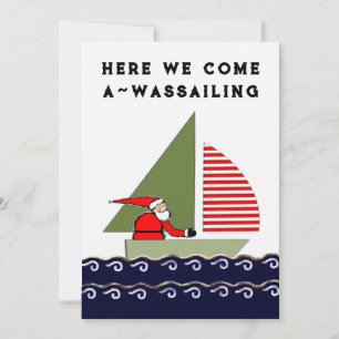 Cartes Pour Fêtes Annuelles Sailing Boat Christmas