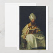 Cartes Pour Fêtes Annuelles Saint Ambrose par Francisco de Goya (Devant / Derrière)