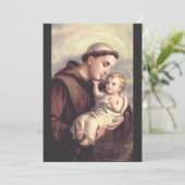 Cartes Pour Fêtes Annuelles Saint Antoine de Padoue (Debout devant)