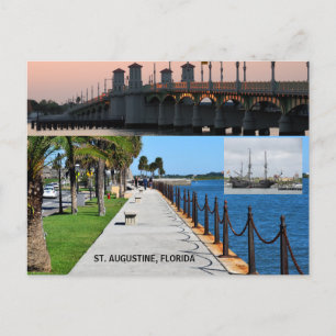 Cartes Pour Fêtes Annuelles Saint Augustine, front de la rivière Floride