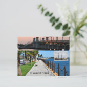 Cartes Pour Fêtes Annuelles Saint Augustine, front de la rivière Floride (Debout devant)