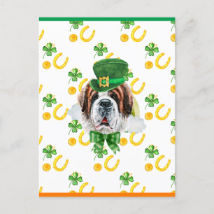 Cartes Pour Fêtes Annuelles Saint Bernard Trèfle Fête de la Saint-Patrick