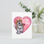 Cartes Pour Fêtes Annuelles Saint-Bernard Valentin (Debout devant)