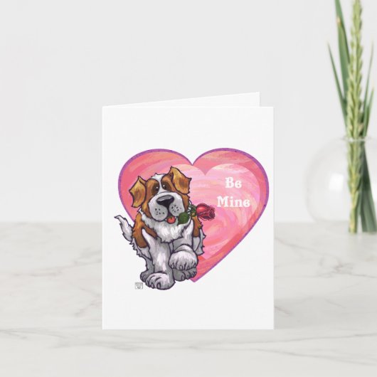 Cartes Pour Fêtes Annuelles Saint-Bernard Valentin (Devant)