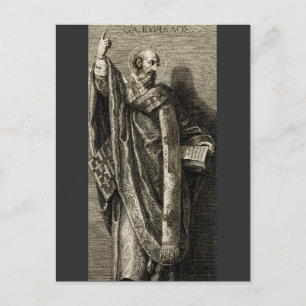Cartes Pour Fêtes Annuelles Saint Cyrille de Jérusalem Art Graphique Sacré