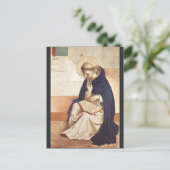 Cartes Pour Fêtes Annuelles Saint Dominic de Guzman par Fra Angelico (Debout devant)