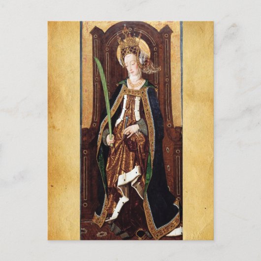 Cartes Pour Fêtes Annuelles SAINT ENGRATIA Père Noël Engracia De Saragosse (Devant)