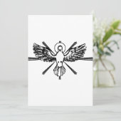 Cartes Pour Fêtes Annuelles Saint-Esprit sous forme de colombe (Debout devant)