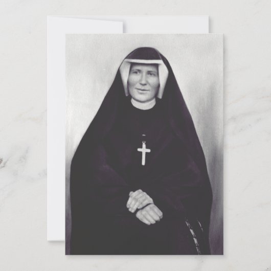 Cartes Pour Fêtes Annuelles Saint Faustina Kowalska (Devant)