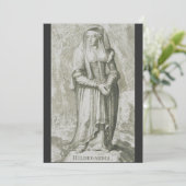 Cartes Pour Fêtes Annuelles Saint Hildegard de Bingen (Debout devant)