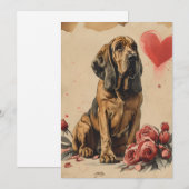 Cartes Pour Fêtes Annuelles Saint-Hubert vintage Saint-Valentin (Devant / Derrière)