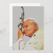 Cartes Pour Fêtes Annuelles Saint-Jean-Paul II (Devant / Derrière)