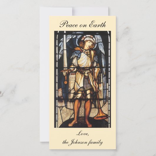 Cartes Pour Fêtes Annuelles Saint Michael par Sir Edward Coley Burne-Jones (Devant)
