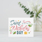 Cartes Pour Fêtes Annuelles Saint-Nicolas (Debout devant)