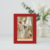 Cartes Pour Fêtes Annuelles Saint Nicolas de Noël (Debout devant)