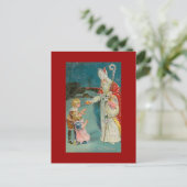 Cartes Pour Fêtes Annuelles Saint Nicolas de Noël (Debout devant)