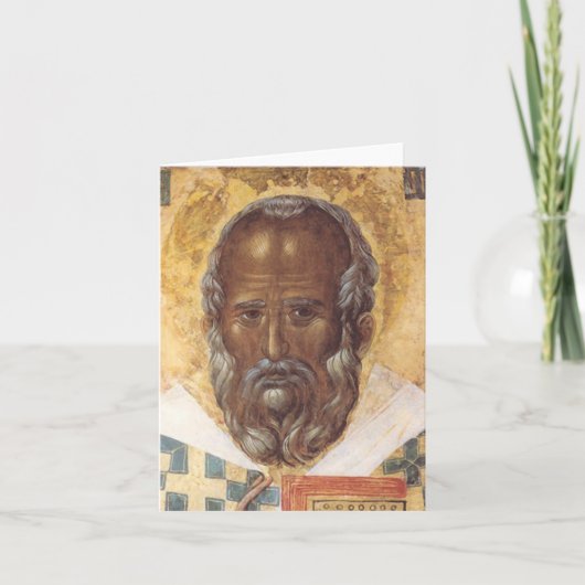 Cartes Pour Fêtes Annuelles Saint Nicolas de Noël (Devant)