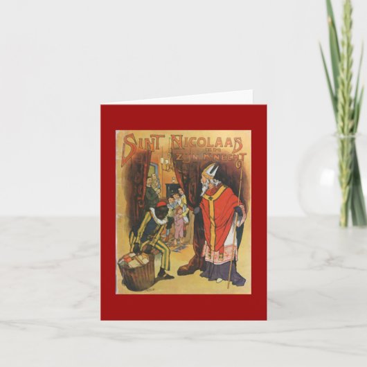 Cartes Pour Fêtes Annuelles Saint Nicolas de Noël (Devant)