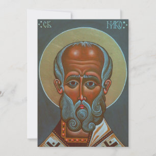Cartes Pour Fêtes Annuelles Saint Nicolas le Thaumaturge